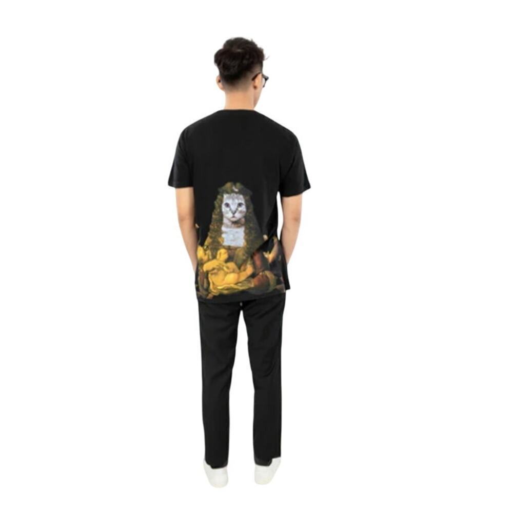 Ripndip Cat Graphic T-Shirt Black Size Medium – Rare Back Print